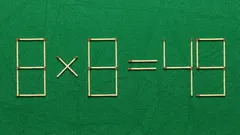 Sfida per il cervello: basta spostare un fiammifero per correggere l’errore